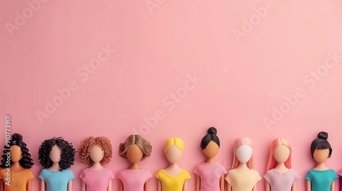 International Women's Day, celebrating women, ample copy space