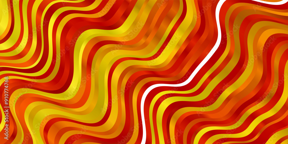Light Orange vector template with lines.