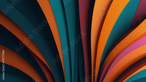 Wallpaper Mural Abstract colorful lines background design, similar to vita lines arranged in a wavy pattern

 Torontodigital.ca