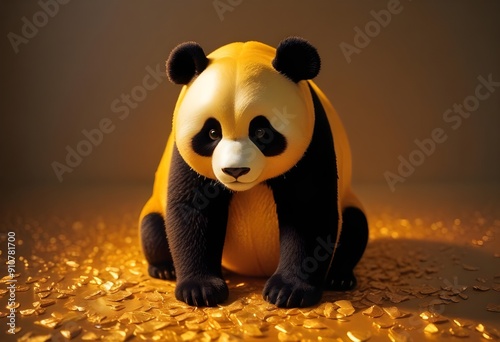 panda with bamboo