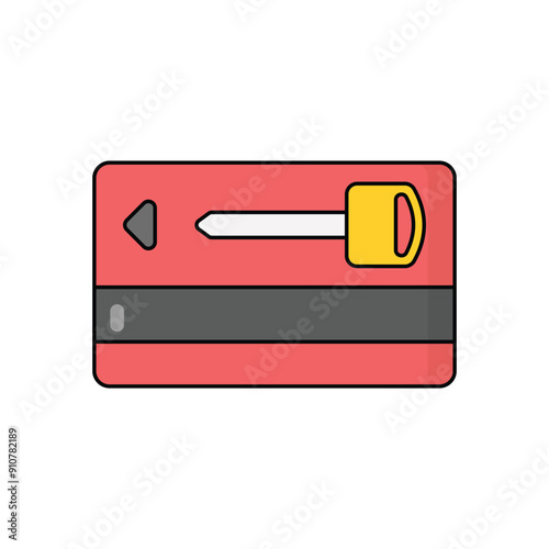 Key Card vector icon