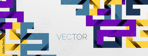 Color bend lines with shadow texture effect. Vector Illustration For Wallpaper, Banner, Background, Card, Book Illustration, landing page