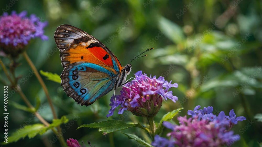 Obraz premium butterfly on flower