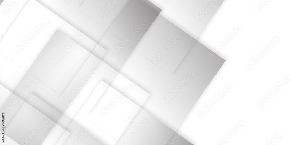 Abstract white and grey geometric gradient square pattern future concept texture background. Concept for template, texture, website, banner and brochure background. Vector illustration Abstract white and grey geometric gradient square pattern future concept texture background. Concept for template, texture, website, banner and brochure background. Vector illustration