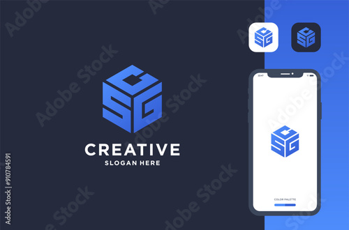 letter c s g logo inspiration