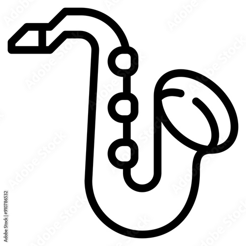 saxophone outline icon