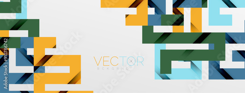 Color bend lines with shadow texture effect. Vector Illustration For Wallpaper, Banner, Background, Card, Book Illustration, landing page