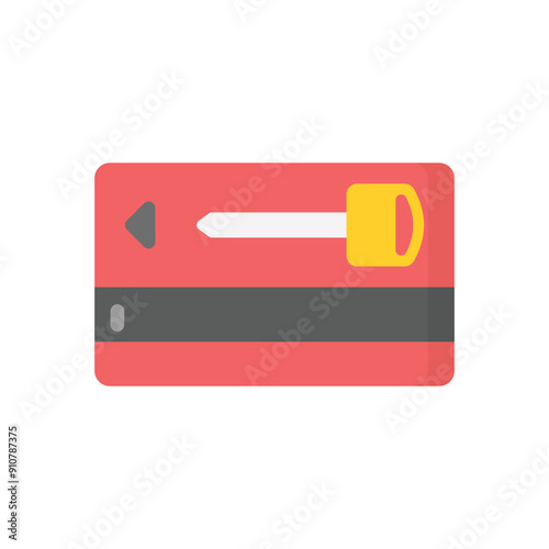 Key Card vector icon