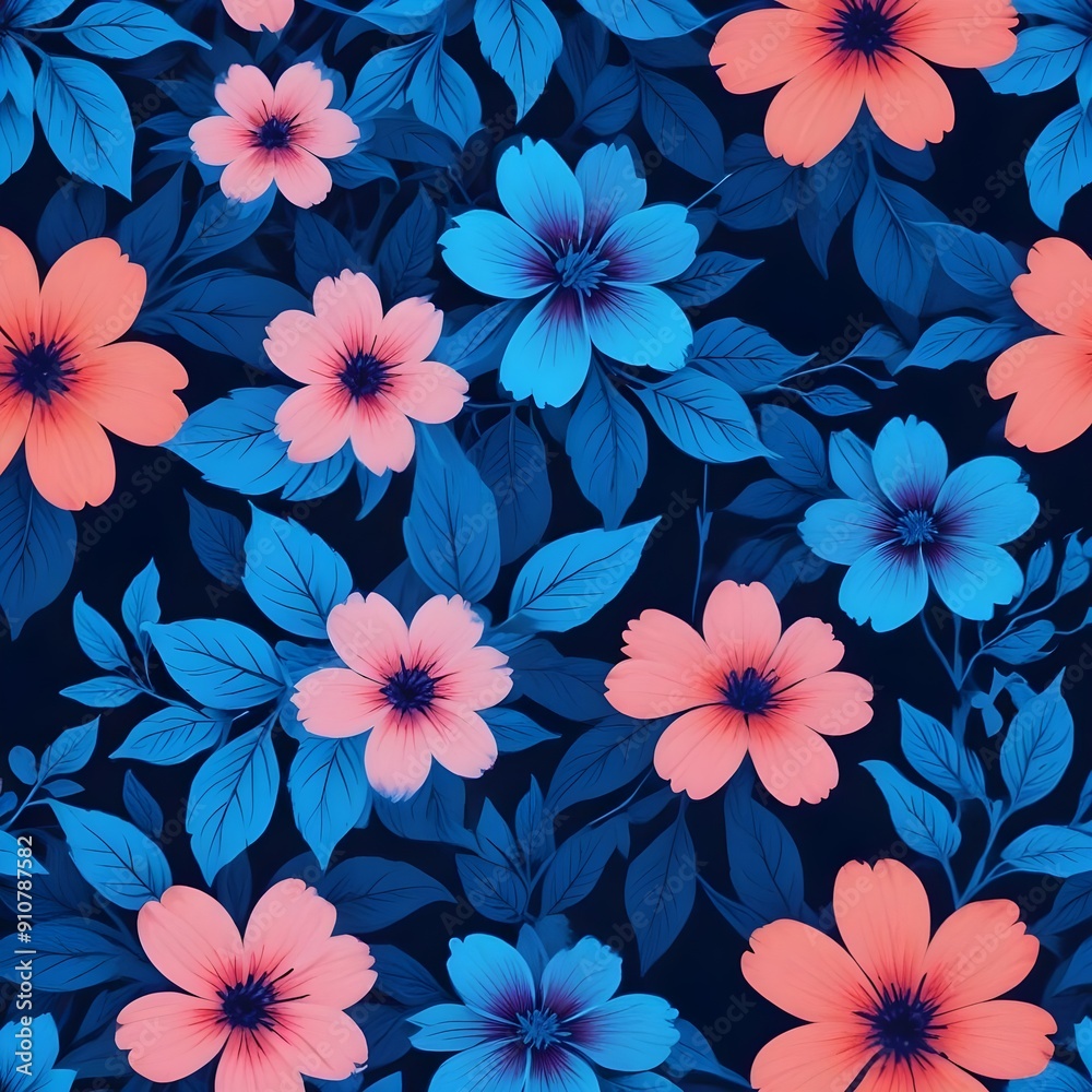 Graceful Petal Waltz Floral Fabric Reverie