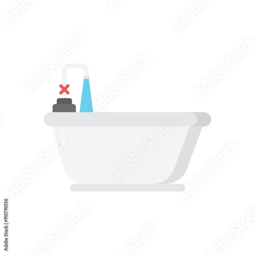 Bathtub vector icon