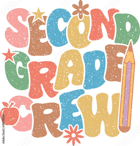 Second grade crew t-shirt design