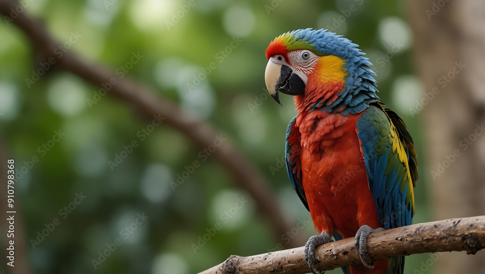 Obraz premium blue and yellow macaw