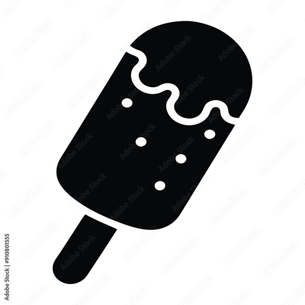 Chocolate ice cream vector illustration Chocolate ice cream vector illustration