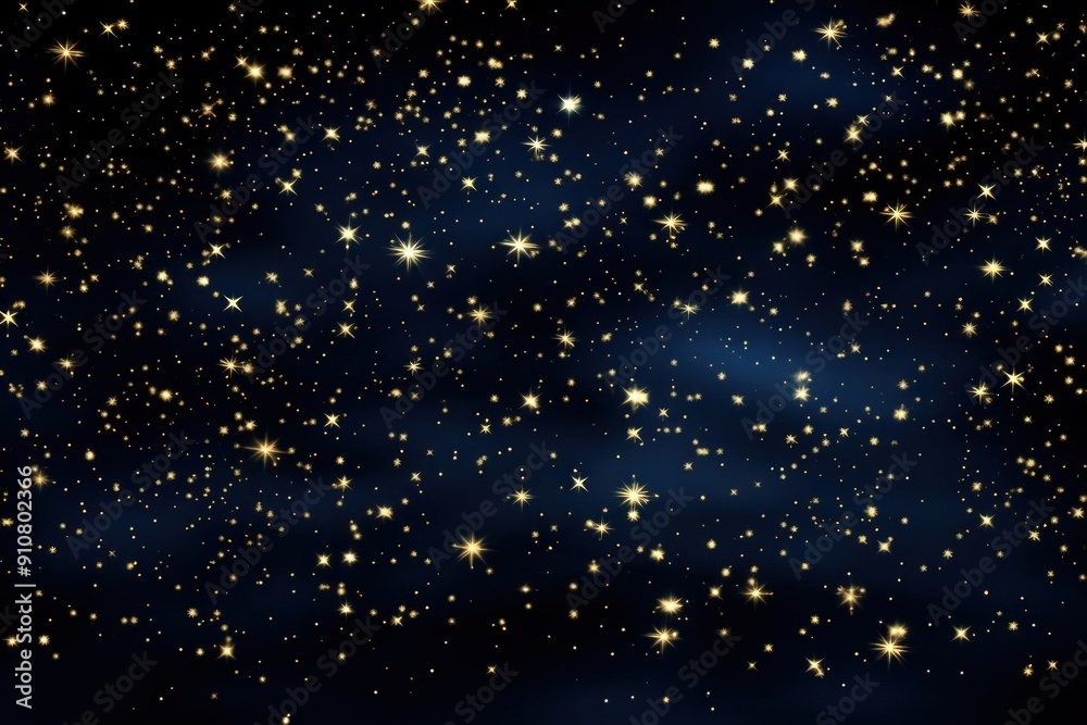 Golden stars in starry night sky backgrounds astronomy universe. Golden stars in starry night sky backgrounds astronomy universe.