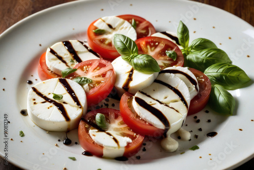 Caprese salad, Tomato mozzarella, generated by artificial intelligence