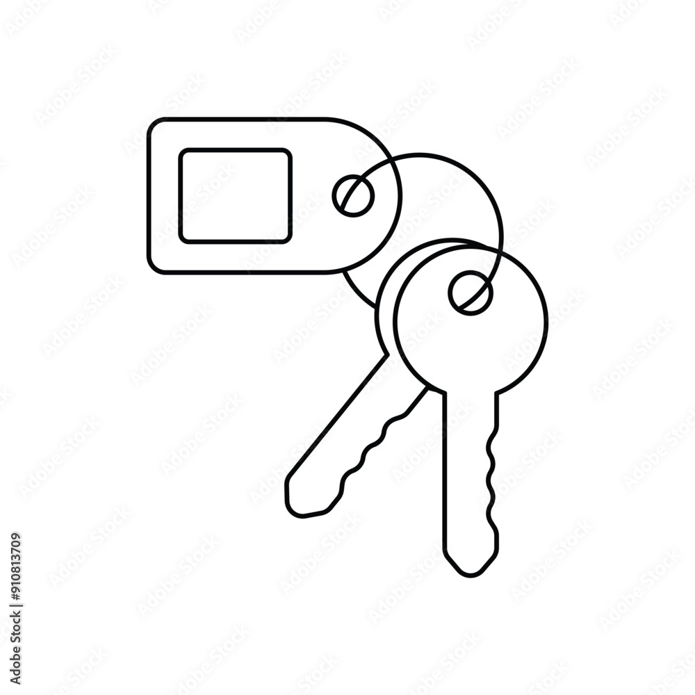 Room Key vector icon Room Key vector icon