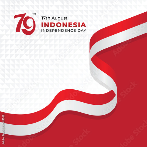 Indonesian Independence Day Background Banner Design