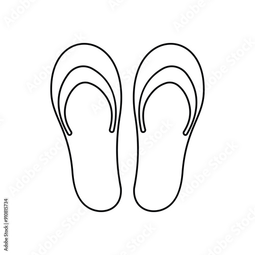 Slippers vector icon