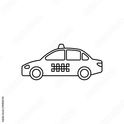 Taxi vector icon