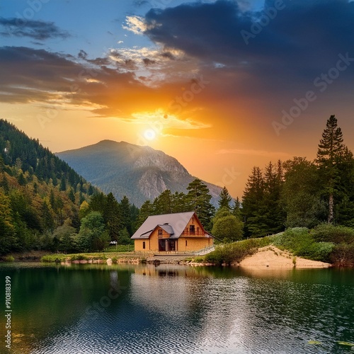 house in the mountains