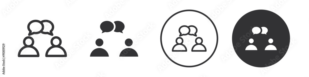 Discussion icon Symbol set collection Discussion icon Symbol set collection