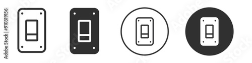 Light switch icon Symbol set collection