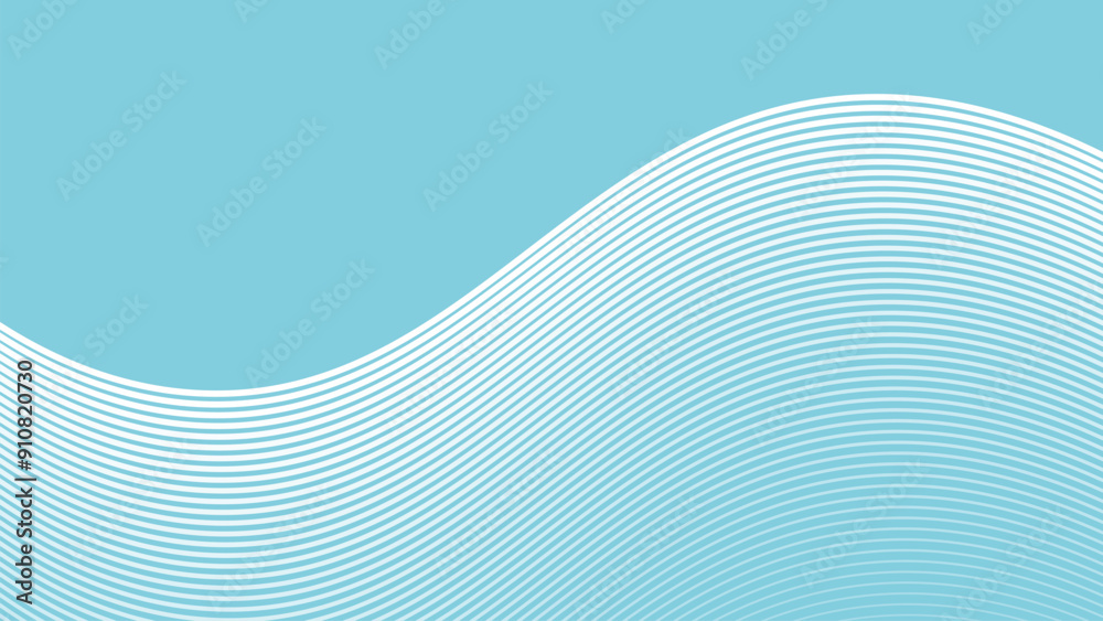 Fototapeta premium Sky Blue abstract background with curve line for backdrop or presentation