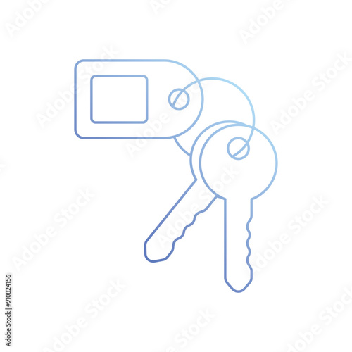 Room Key vector icon