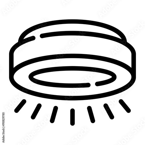 ceiling lamp Line Icon