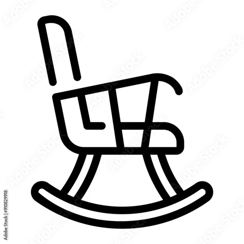 rocking chair Line Icon