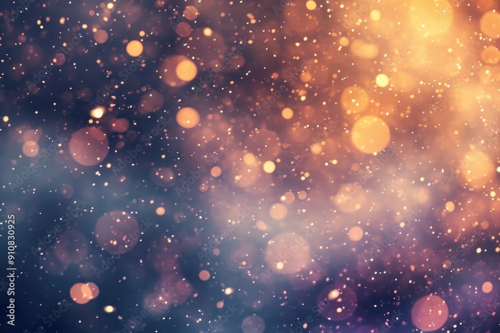 Obraz premium Snow pattern bokeh effect background light backgrounds astronomy.