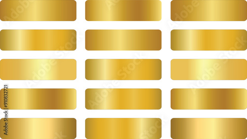 Golden gradation background collection	