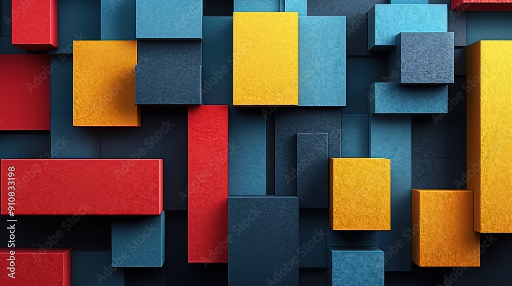 Colorful Geometric Shapes Overlapping in a Dynamic Pattern Colorful Geometric Shapes Overlapping in a Dynamic Pattern