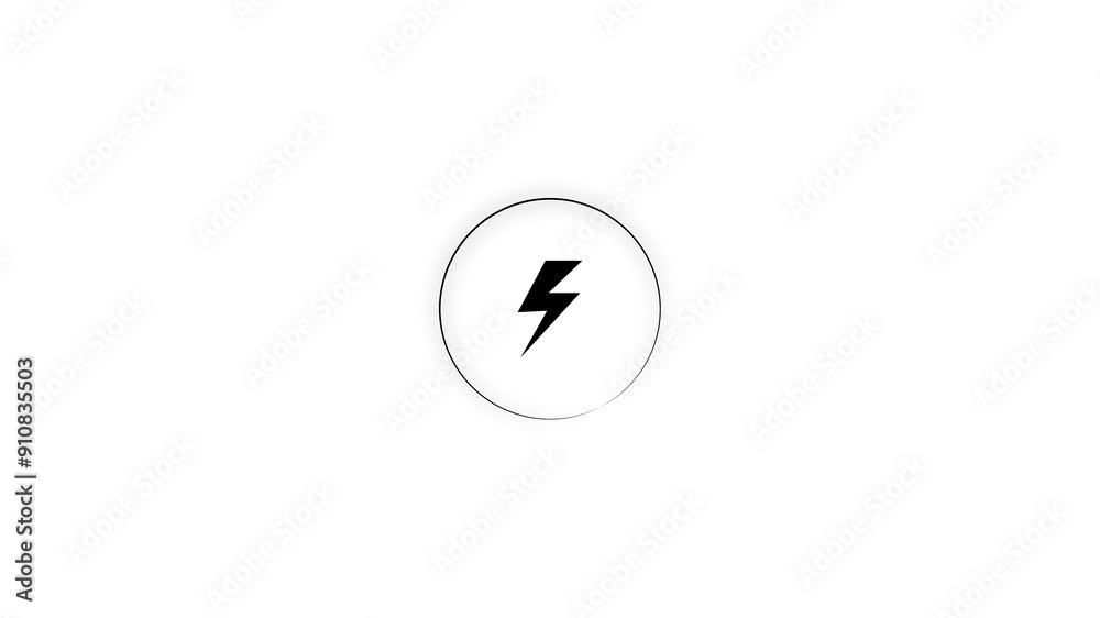 charging animation on isolated white color background. charging animation on isolated white color background.