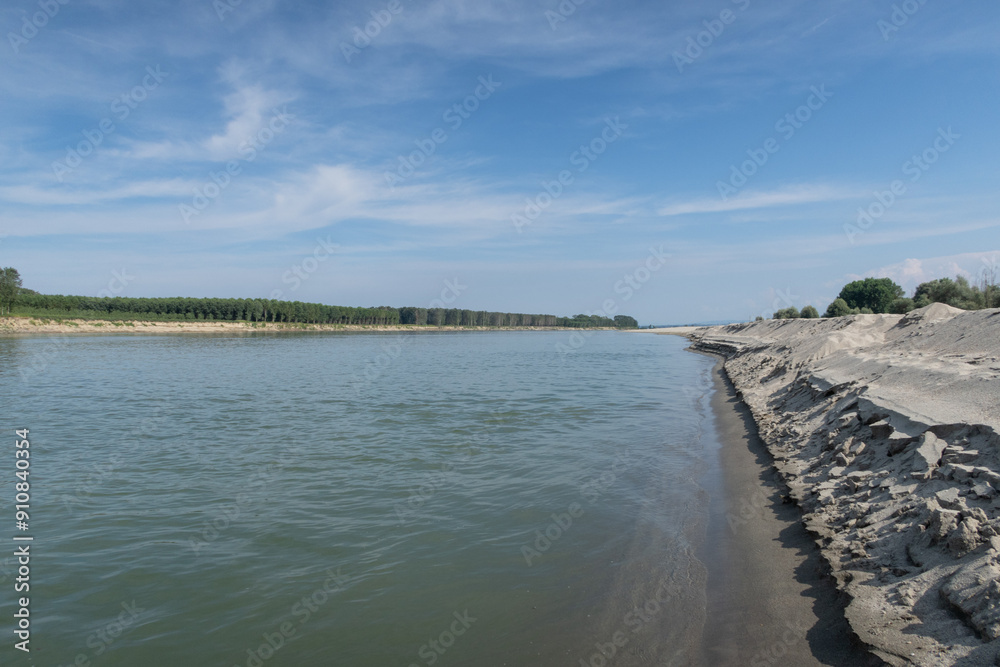 River Po landscape nature