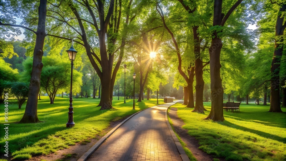 Sun-Dappled Path: A City Park Escape Generative AI Sun-Dappled Path: A City Park Escape Generative AI