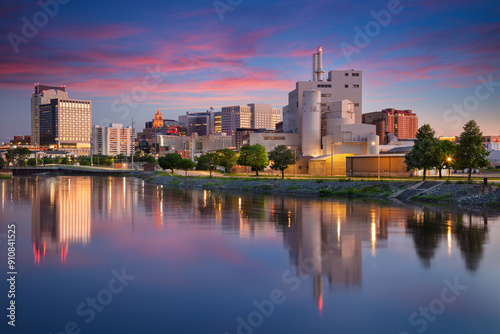 Obraz na płótnie Rochester, Minnesota, USA. Cityscape image of Rochester, Minnesota, USA at summer sunset. w salonie
