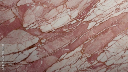 Natural Pink Marble High-resolution texture background. photo