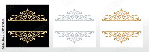 Vintage set. Floral elements for design monograms, invitations, frames, menus and labels. Graphic design of the website, cafes, boutiques, hotels, wedding invitations.