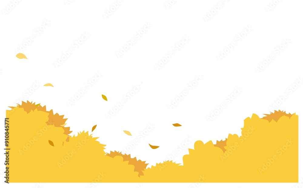 紅葉の背景フレームイラスト 紅葉の背景フレームイラスト