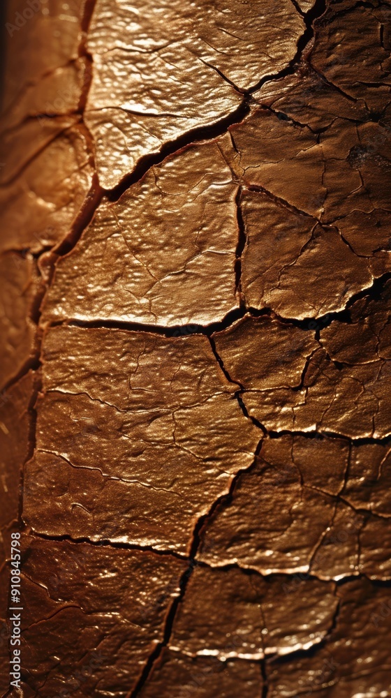 Fototapeta premium Cracked and textured surface. AI.