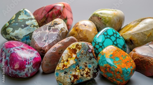 Collection of Polished Gemstones photo