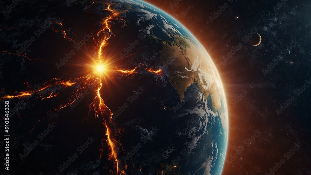 Fototapeta premium Abstract Power with universe 