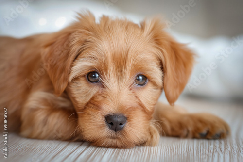 Silky terrier puppy