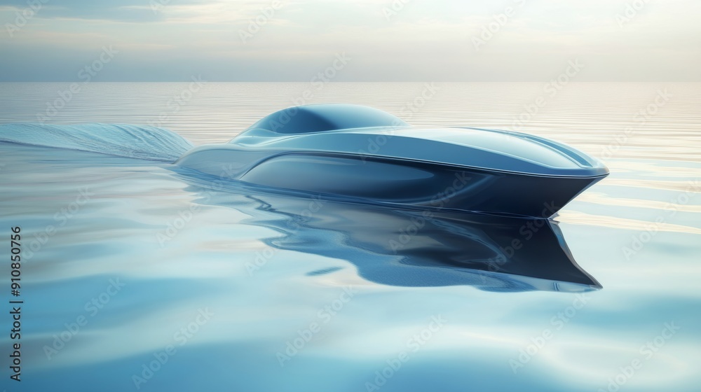 A chic motorboat with a streamlined pearl white design cutting swiftly through calm, transparent waters, producing a sleek, smooth wake. A chic motorboat with a streamlined pearl white design cutting swiftly through calm, transparent waters, producing a sleek, smooth wake.