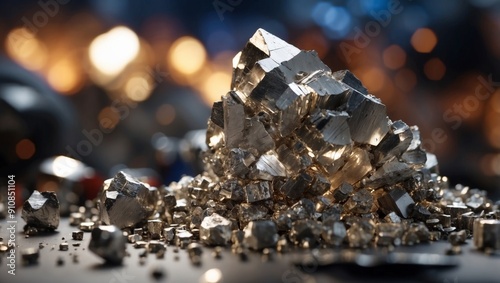 Rare Earth Dysprosium Raw Material in a World of Innovation. photo