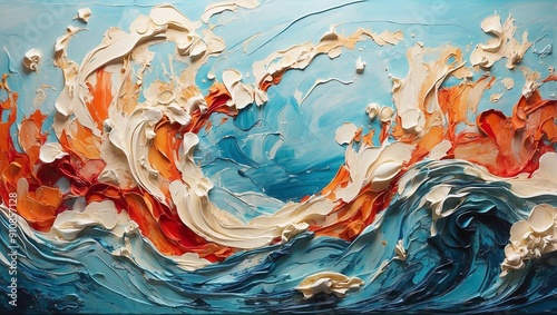 Brushstrokes of Madness Exploring the Chaotic Ocean Waves and Mental Illness through Jackson Polloc.