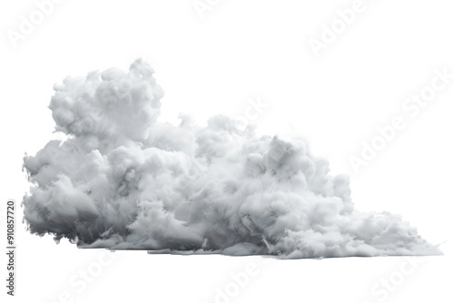 Air wind white cloud, a tornado of effect isolated on transparent background. Generative AI