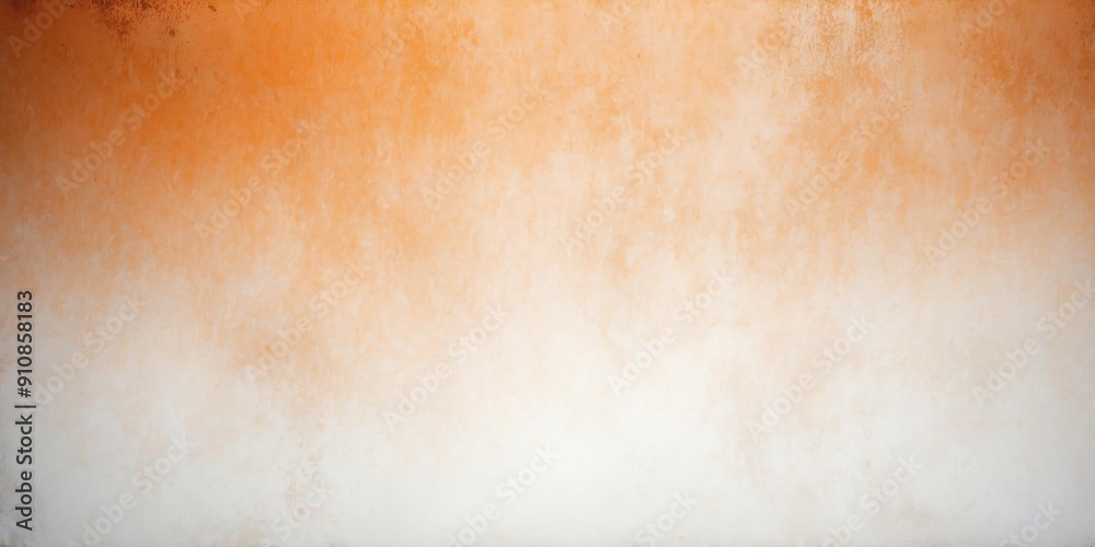 Naklejka premium orange to white color gradient grungy metallic backgro background
