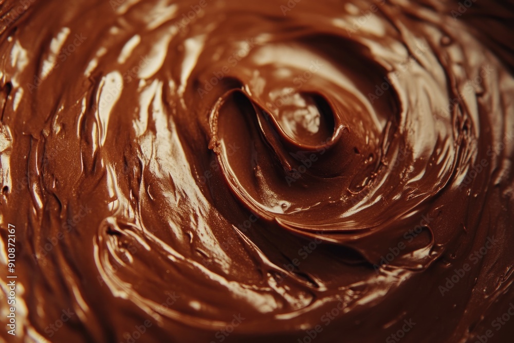 Close up chocolate swirl Close up chocolate swirl